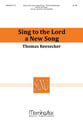 Sing to the Lord a New Song SSATB choral sheet music cover